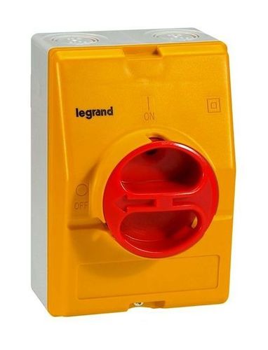 Дистанционный выключатель - 4П - зажим нейтрали слева - 25 A, 022183