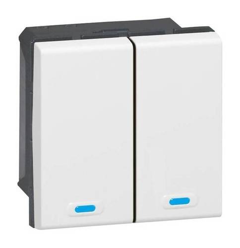 KNX Mosaic. Пульт 2-клавишный 4-канальный, 078496