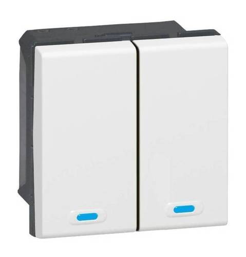 KNX Mosaic. Пульт 2-клавишный 2-канальный, 078494