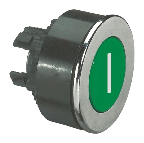 Скрытая головка с утопленным толкателем ∅ 30 - Osmoz - для компл. - без подсв. - IP 66 - зеленый с м, 023819