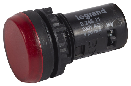 Osmoz индикаторная лампа моноблочная 230В красная, 024611