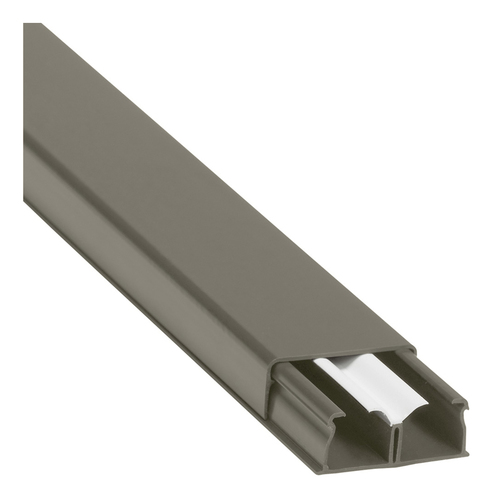 Мини-плинтус DLPlus - 40x16 - 2 отделения - длина 2,1 м - коричневый, 030081