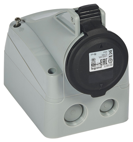 Розетка накладная - 16А - 3К+З - 500 В - IP 44, 555162