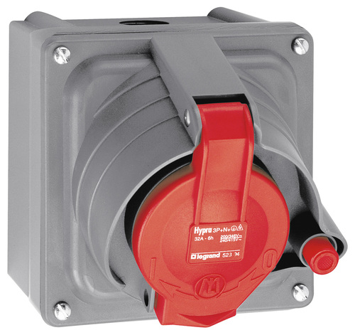 Коробка с одним ответстием под сальник Hypra Prisinter - IP 44//55 - 2К+З//3К+З//3К+Н+З - 32 А - пластик, 052949