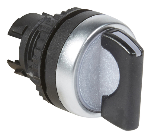 Переключатель - Osmoz - для комплектации - с подсветкой - 2 положения с фиксацией - 90° - чёрный, 024043