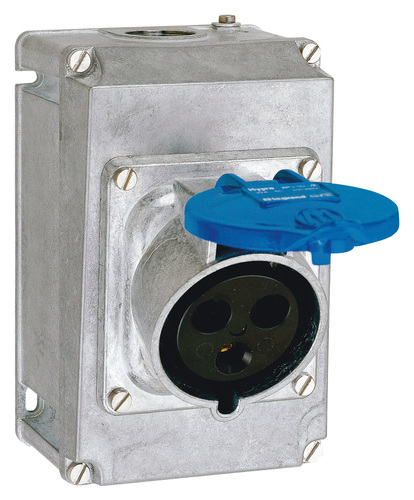 Коробка с одним ответстием под сальник Hypra - IP 44 - 2К+З//3К+З//3К+Н+З - 32 А - металл, 052939