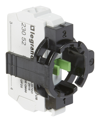 Комплектующий блок для кнопок - Osmoz - для компл. - без подсветки - пружин. клеммы - Н.О. + 1-посто, 023102