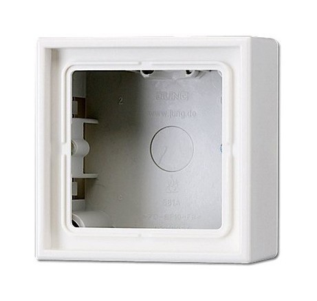 LS990 Коробка для накладного монтажа 1-ная, светло-серая, LS981ALG