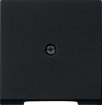 System55 Накладка розетки для подключения средств связи, черная матовая, 0274005