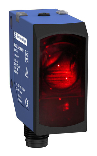 ЛАЗЕРНЫЙ ФОТОДАТЧИК, 14 М, =10-30 В, М12, PNP, ПОЛЯР. ОТРАЖ., НО ИЛИ НЗ ПРОГРАМ., XUK9LAPSMM12