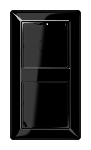A500 Коробка 2-ная для накладного монтажа чёрн., AS582ASW