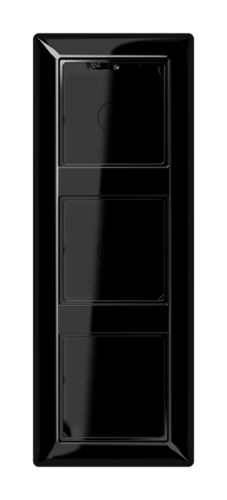 A500 Коробка 3-ная для накладного монтажа чёрн., AS583ASW