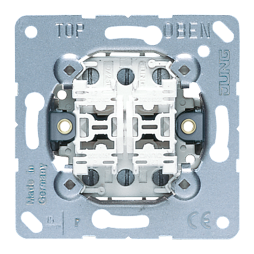 Механизм выключателя 2-клавишного JUNG, 509EU