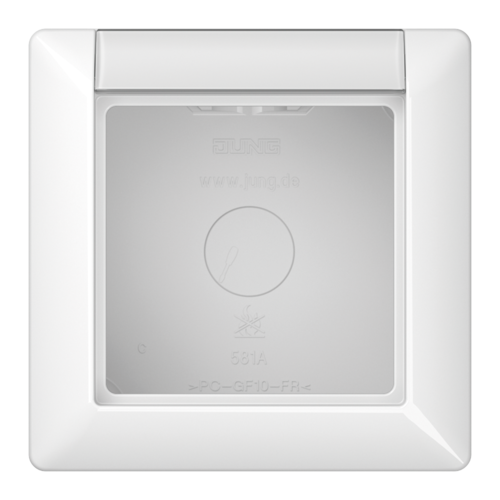 Коробка для накладного монтажа 1-кратная; белая, AS581ANAWW