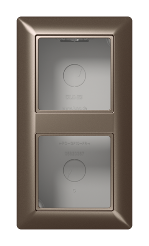 Коробка для накладного монтажа 2-кратная; мокко, AS582AMO