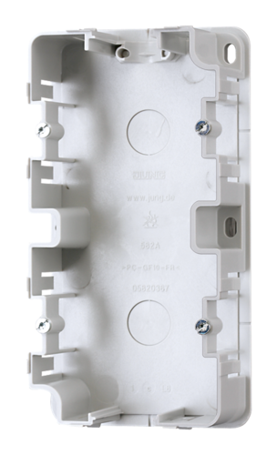 JUNG AS 500 Монтажный корпус для накладных коробок 2-й, 582A