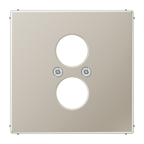 JUNG LS 990 Edelstahl Накладка для 2-ой аудиорозетки, ES2962-2