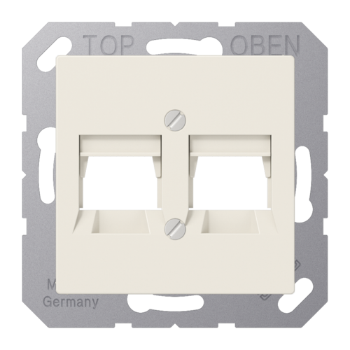 JUNG AS 500 Бежевая Накладка для модульных гнезд, A569-2NAT