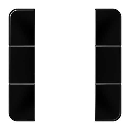 JUNG Черный Комплект накладок 3гр, CD503TSASW