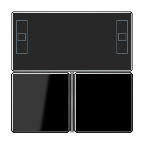 JUNG KNX Черный Набор накладок для комнатного регулятора, A4093TSASW