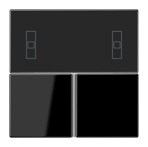 JUNG KNX Черный Набор накладок для комнатного регулятора, LS4093TSASW