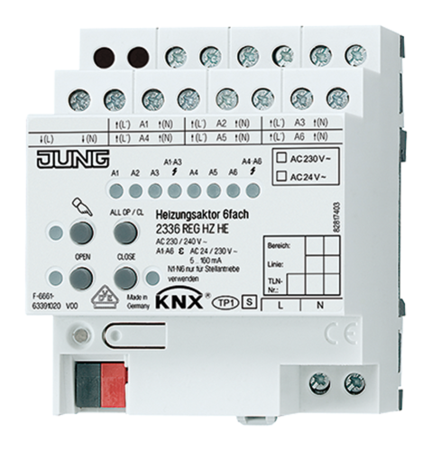 JUNG KNX Актор отопления, 2336REGHZHE