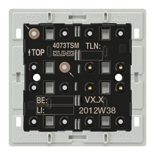 JUNG KNX Кнопочный модуль с интегрированным шинным сопряжением Стандарт 1-4гр, 4073TSM