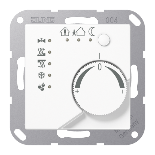 JUNG KNX Белый Регулятор климата с ручкой для установки температуры, A2178TSWW