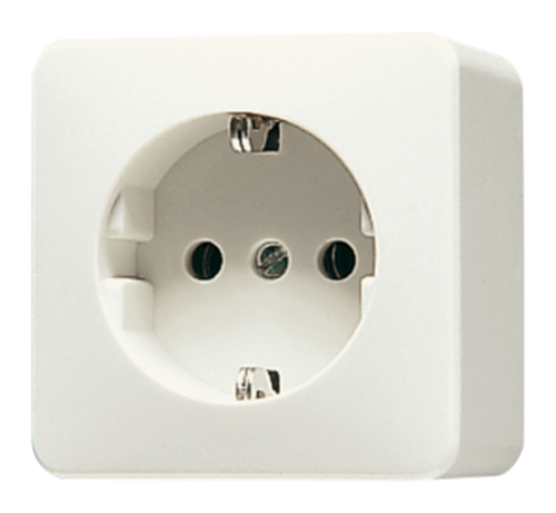 JUNG Слоновая кость Розетка с заземлением 16А 250V накладного монтажа, 321A