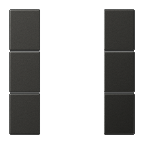 JUNG Антрацит Комплект накладок 3гр, AL2503TSAAN