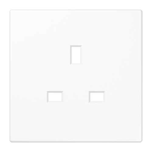 JUNG Белая Накладка розетки БС 13А, BS2521WWPL