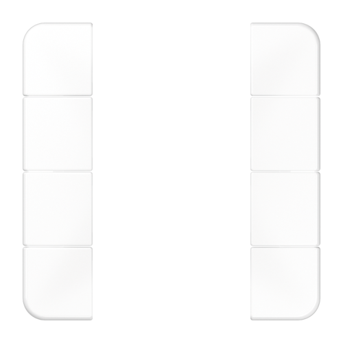 JUNG Комплект накладок 4гр белый, CD504TSAWW