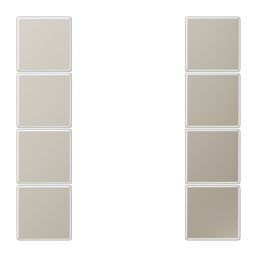 JUNG Сталь Комплект накладок 4гр, ES2504TSA