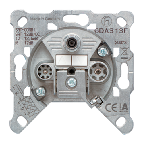JUNG Розетка универсальная SAT-TV-FM, GDA313F