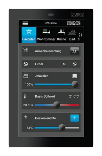 JUNG Smart Control 5, чёрный, SC5SW