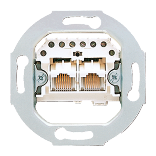 JUNG Мех Розетка ТЛФ 2-ая наклонная, категория 3, UAE2X8UPO