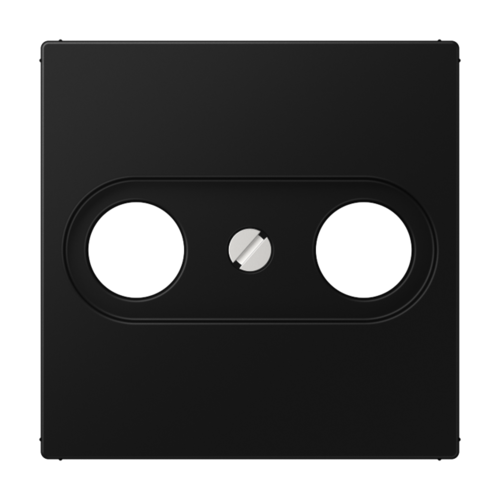 Крышка для TV-розетки цвет матовый черный, A561BFPLTVSWM