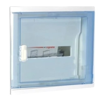 Распределительный шкаф Legrand Nedbox 12 мод., IP40, встраиваемый, пластик, прозрачная синяя дверь, с клеммами, 001421