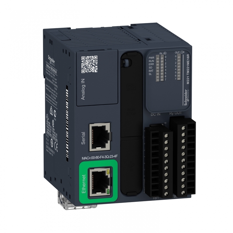 МОДУЛЬНЫЙ БАЗОВЫЙ БЛОК М221-16IO РЕЛЕ ETHERNET, TM221ME16R
