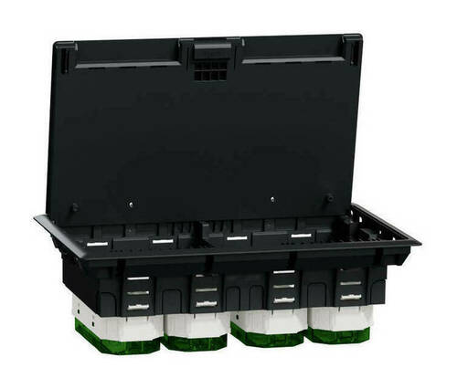 US+ Люк пластиковый размер XL на 12х45 (12 постов или 24 модуля) IP20, INS52126