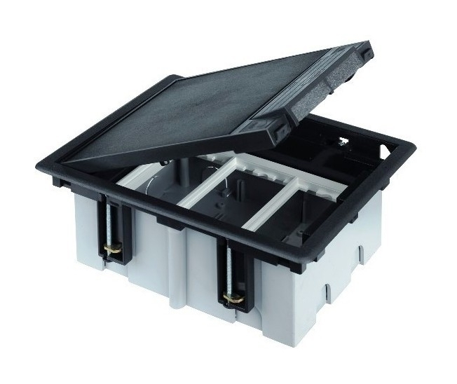 Simon Connect Графит Люк на 3 S модуля. Глубина 90 мм, SF310-14