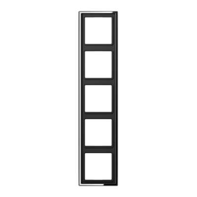 Рамка 5 постов JUNG LS METAL, хром, GCR2985