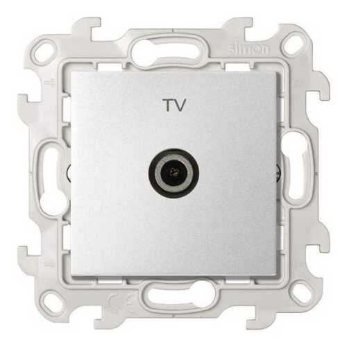 Розетка TV Simon SIMON 24, одиночная, алюминий, 2450477-033