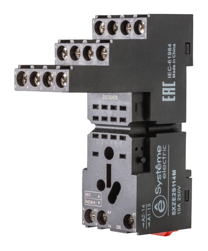 Розетка для реле 4СО 10А separate, SXZE2S114M