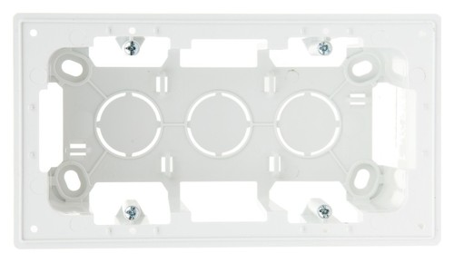 Коробка подъемная на 2 поста для накладного монтажа Simon 24 Harmonie, белый, 2400752-030