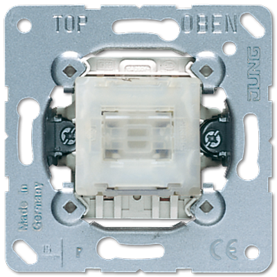 Выключатель/переключатель с самовозвратом, для коллекций JUNG, одноклавишный, без подсветки, 506TU