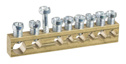 КЛЕММНЫЕ КОЛОДКИ НЕИЗОЛИРОВАННЫЕ, крепление винт М4, 1x16+4x10+3x6, Италия, MIP99038