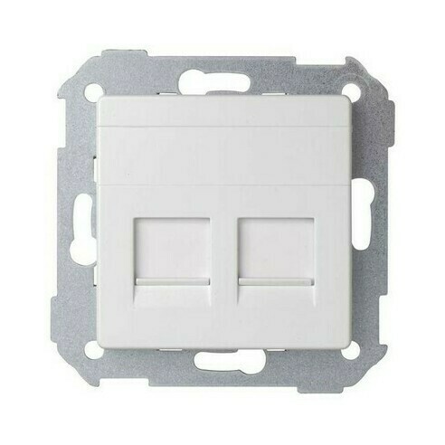 Информационная розетка Simon 82 CONCEPT, скрытый монтаж, белый матовый, 8200006-090