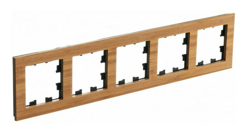 Рамка 5 постов Systeme Electric ATLASDESIGN NATURE, бамбук, ATN353205