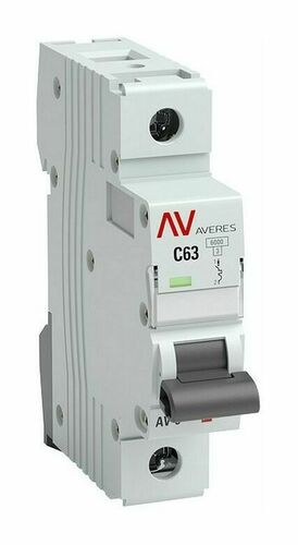 Выключатель автоматический AV-6 1P 10A (B) 6kA EKF AVERES, mcb6-1-10B-av
